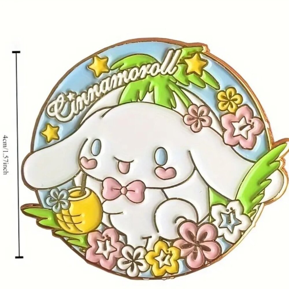 Sanrio Pompompurin Enamel Pin Metal Brooch - Picture 4 of 4
